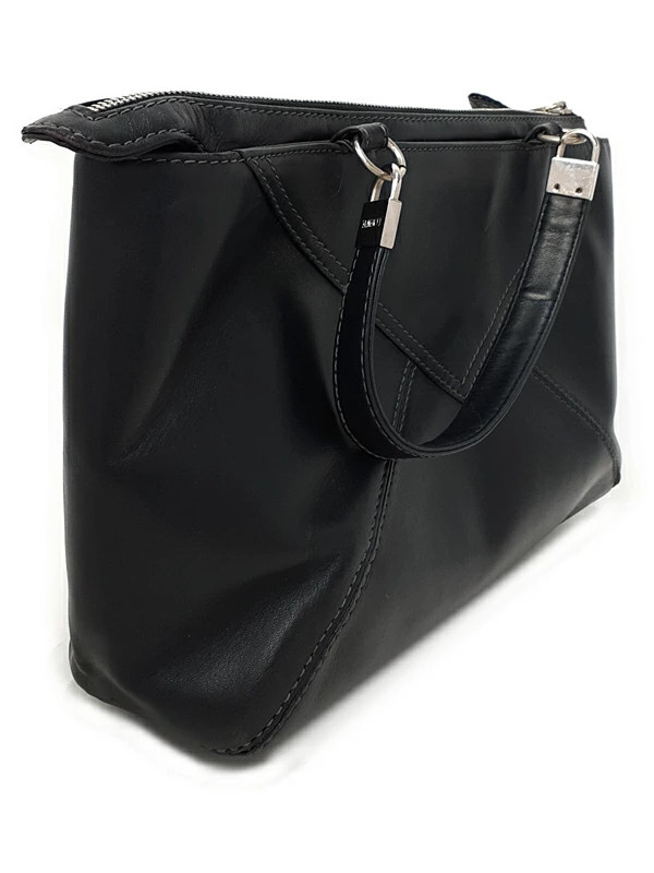 Loewe Anagram Handbag Leather Black Women’s #TB1005