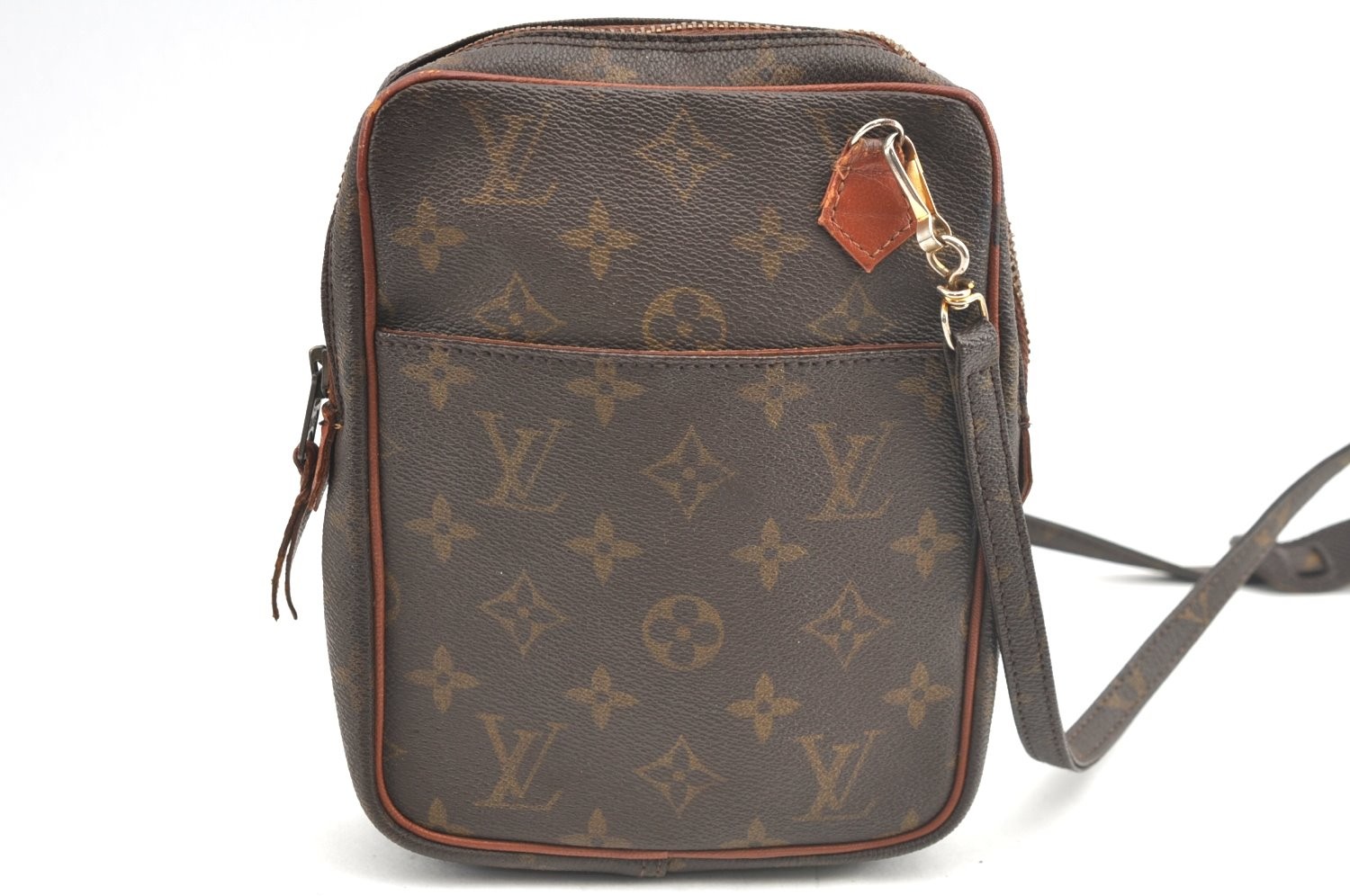 Authentic Louis Vuitton Monogram Danube Shoulder Cross Bag Old Model LV AB421