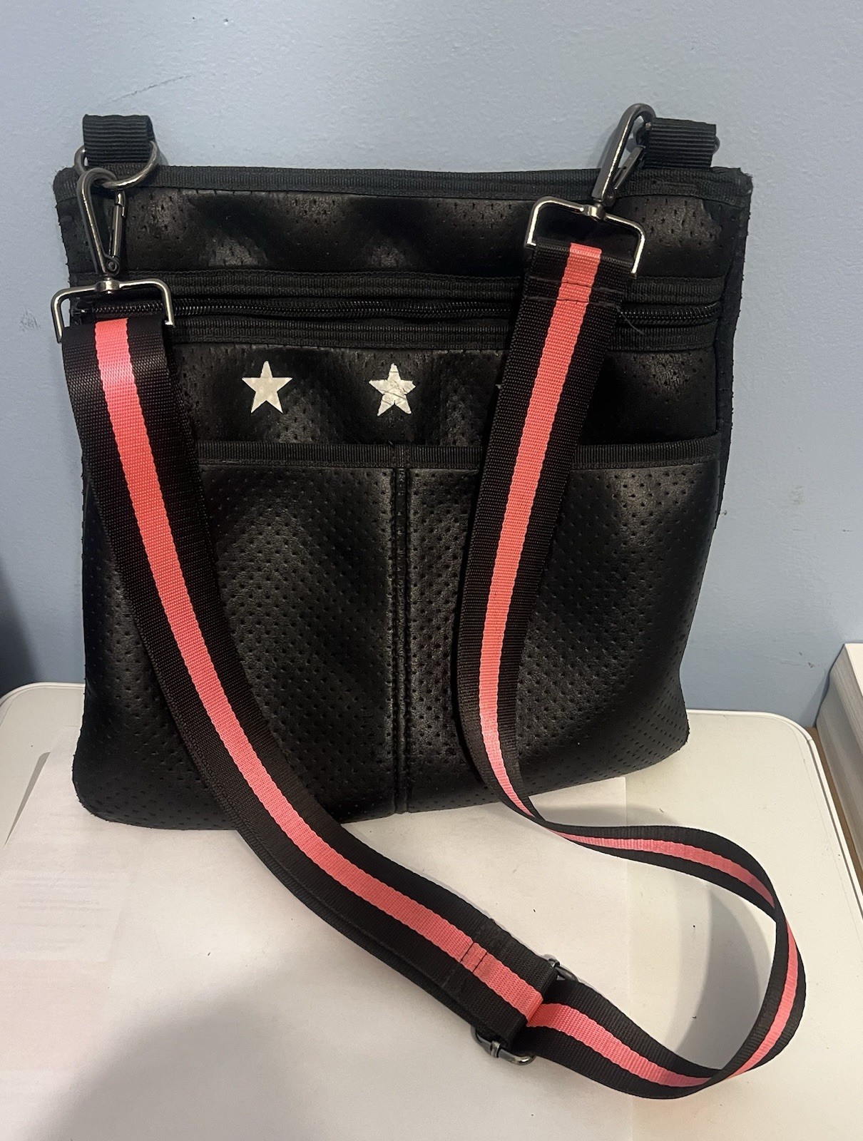Haute Shore Black Peyton Crossbody Bag w/Stars