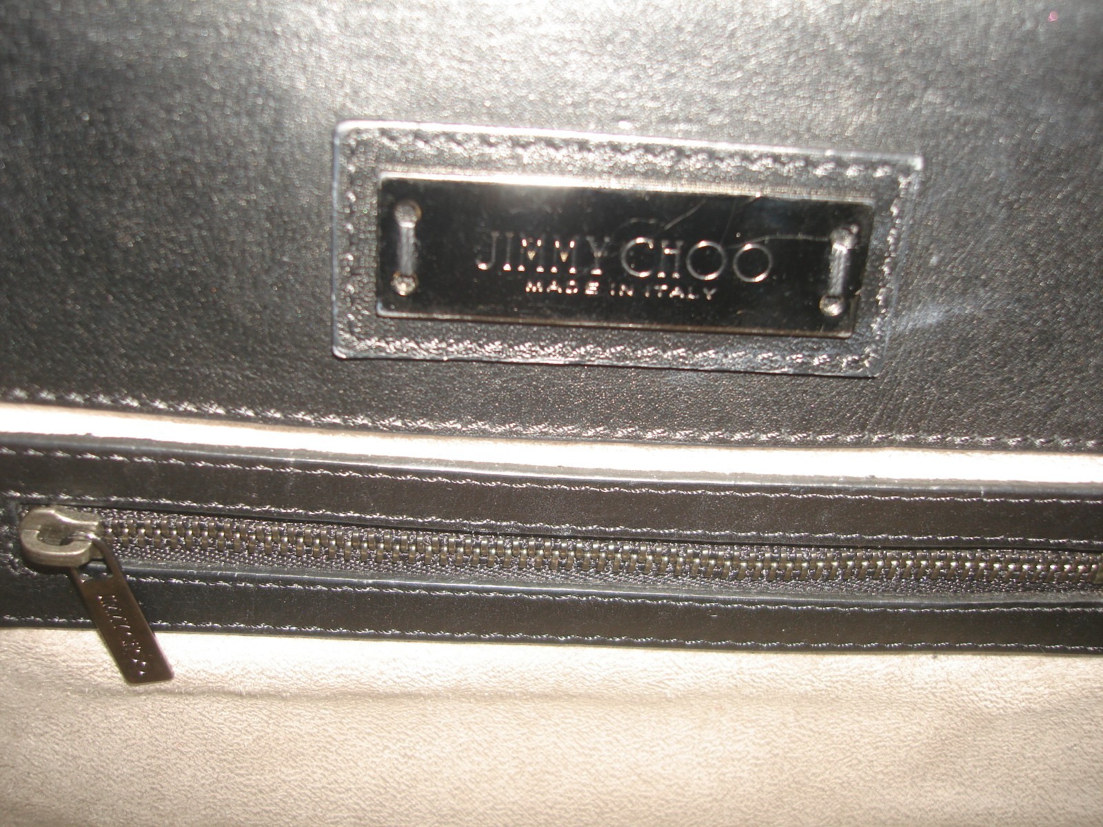 Jimmy Choo Gorgeous Riley Black Leather Suede Sides Small Satchel Shoulder Bag