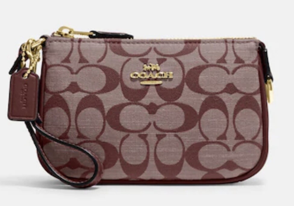 NWT Coach Nolita 15 In Signature Chambray Wine Multi CI027