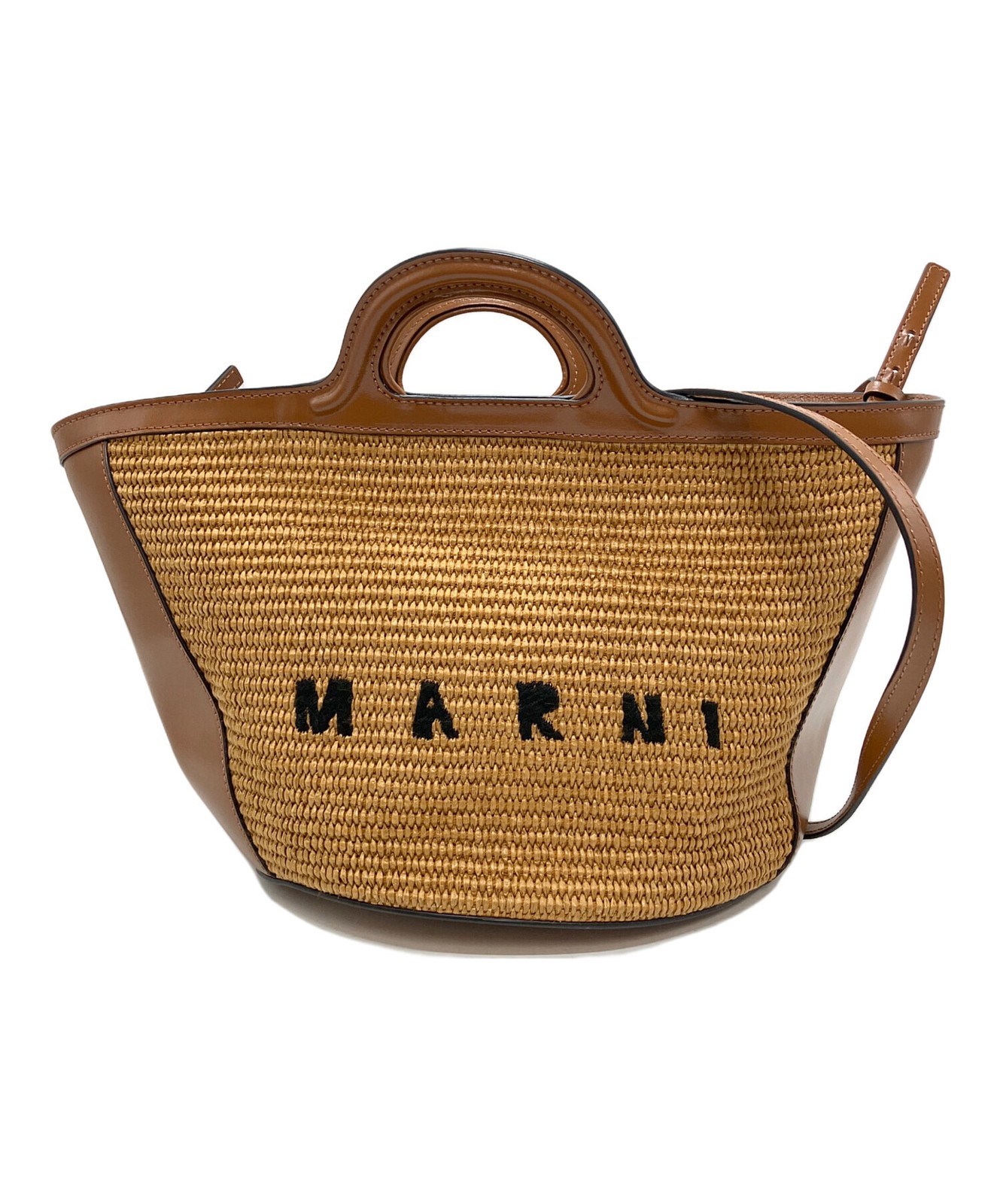 Marni TROPICALIA BAG SMALL Brown #TFB5993