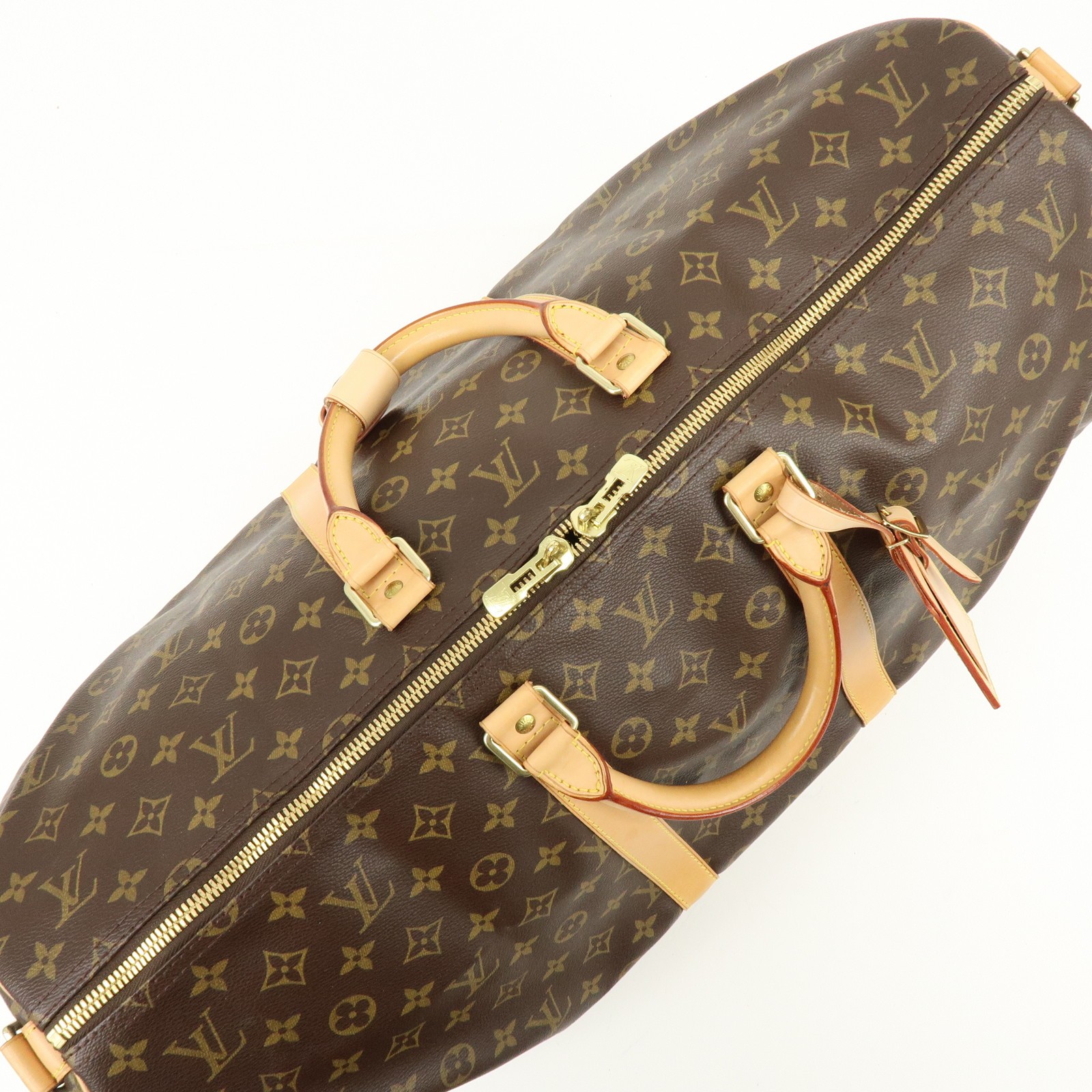 Louis Vuitton Monogram Keep All Bandouliere 55 Boston Bag M41414 Auth Used F/S