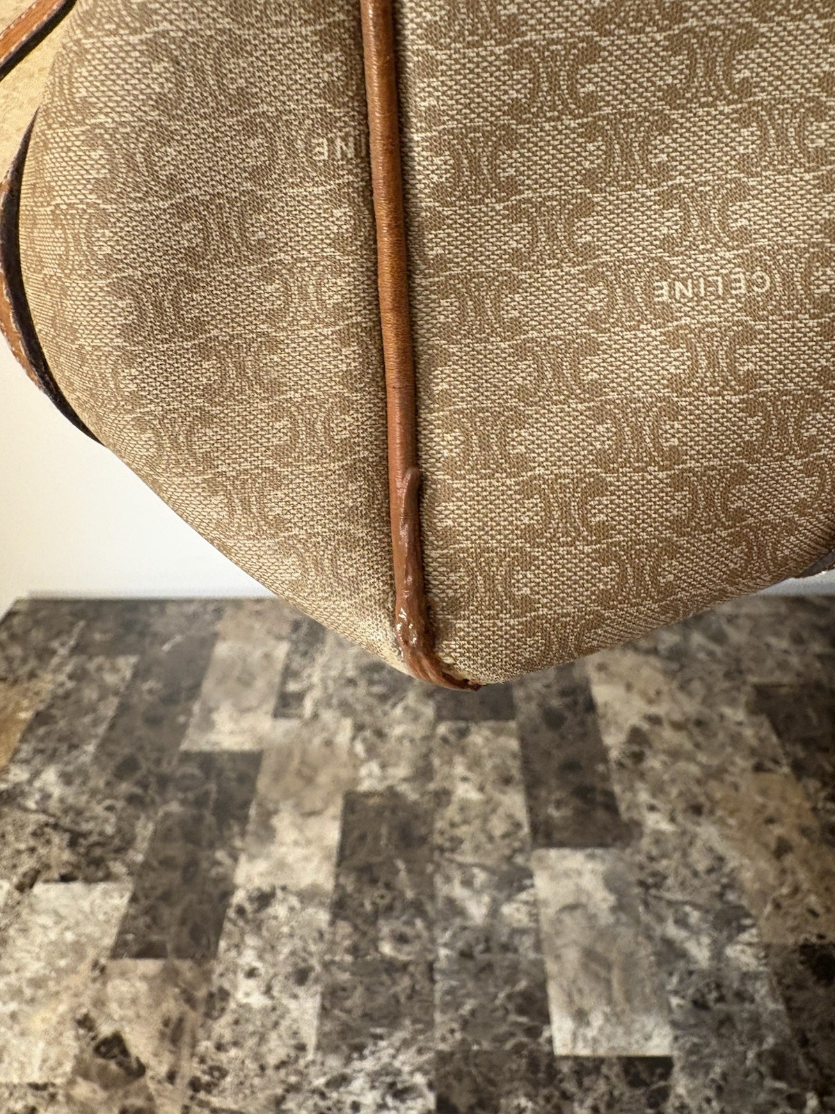 Celine Macadam Triomphe Mini Boston Bag