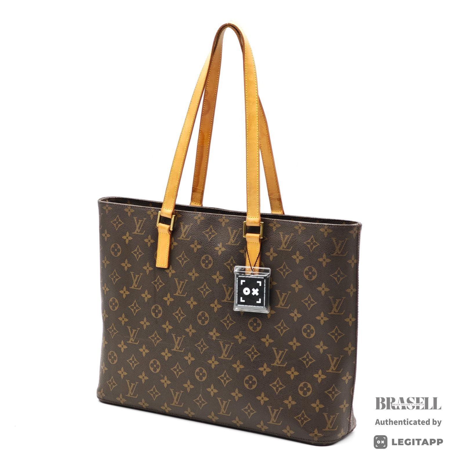 LOUIS VUITTON Luco Monogram Canvas Brown Tote Bag M51155 【ImportFeeFREE】