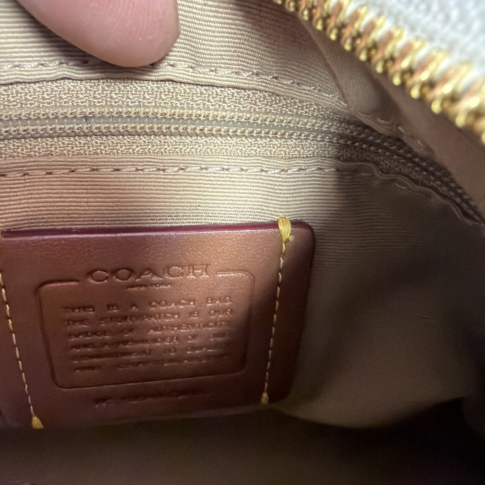 COACH M2548 Laurel Shoulder Bag Soft Pebble Leather W Gold-tone Hardware