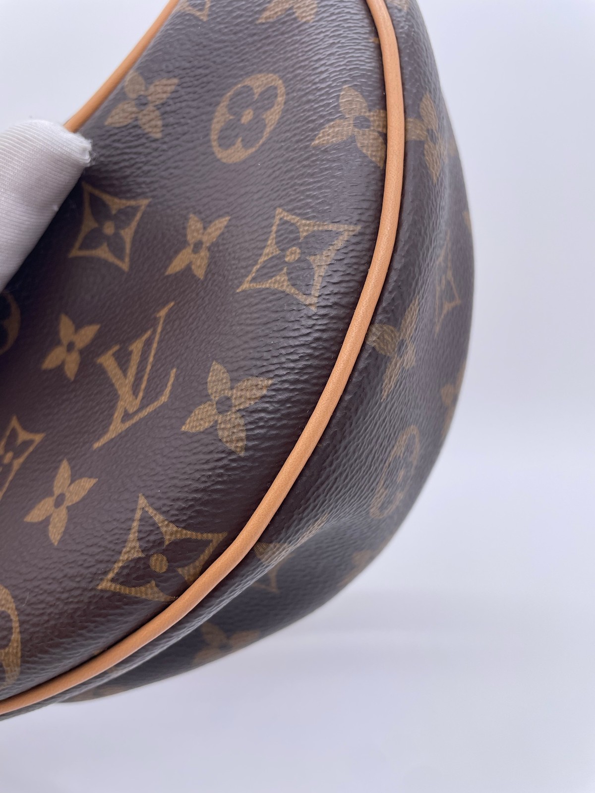 Louis Vuitton Monogram Normal Size Dark Brown Canvas Shoulder Bag Duty Paid