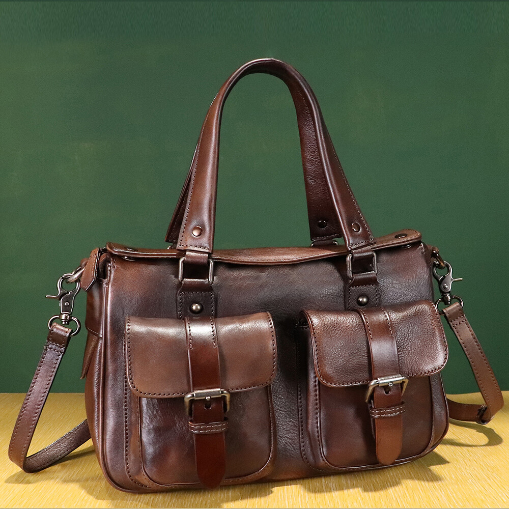 Genuine Leather Purse for Women Retro Crossbody Purses and Handbags Shoulder Bag