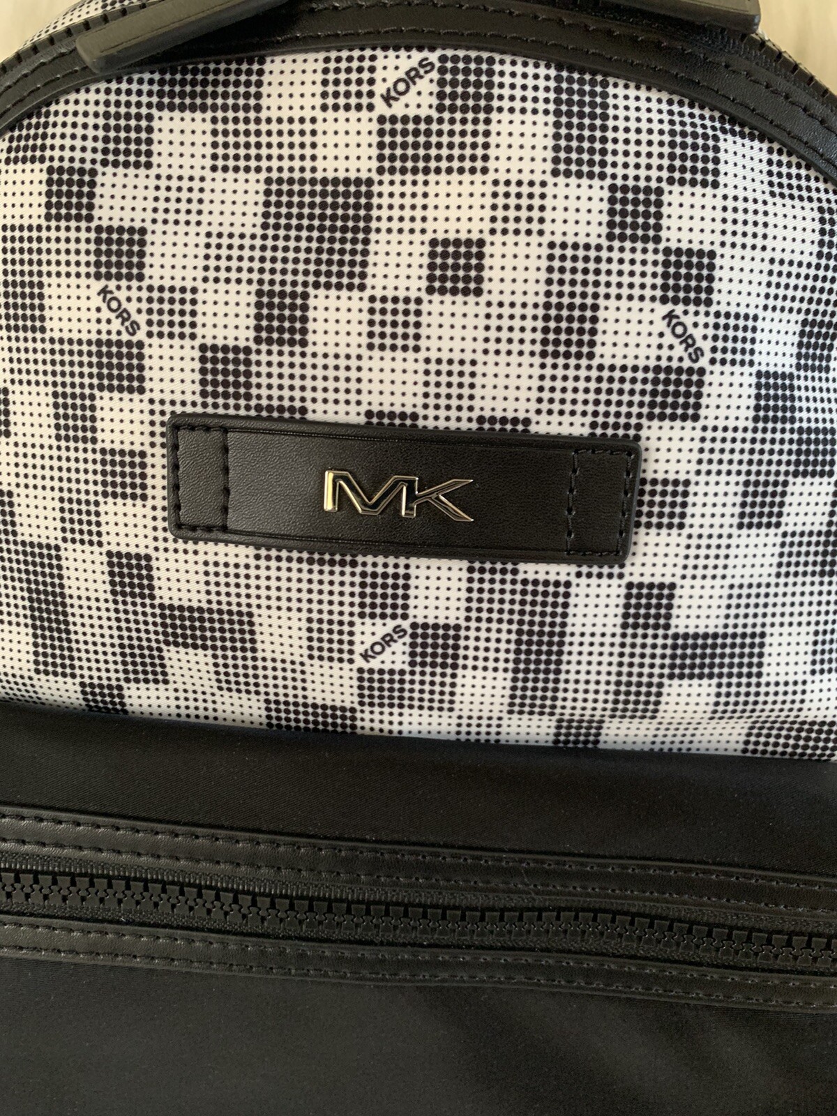 NWT Michael Kors Kent Nylon Backpack – Black/White