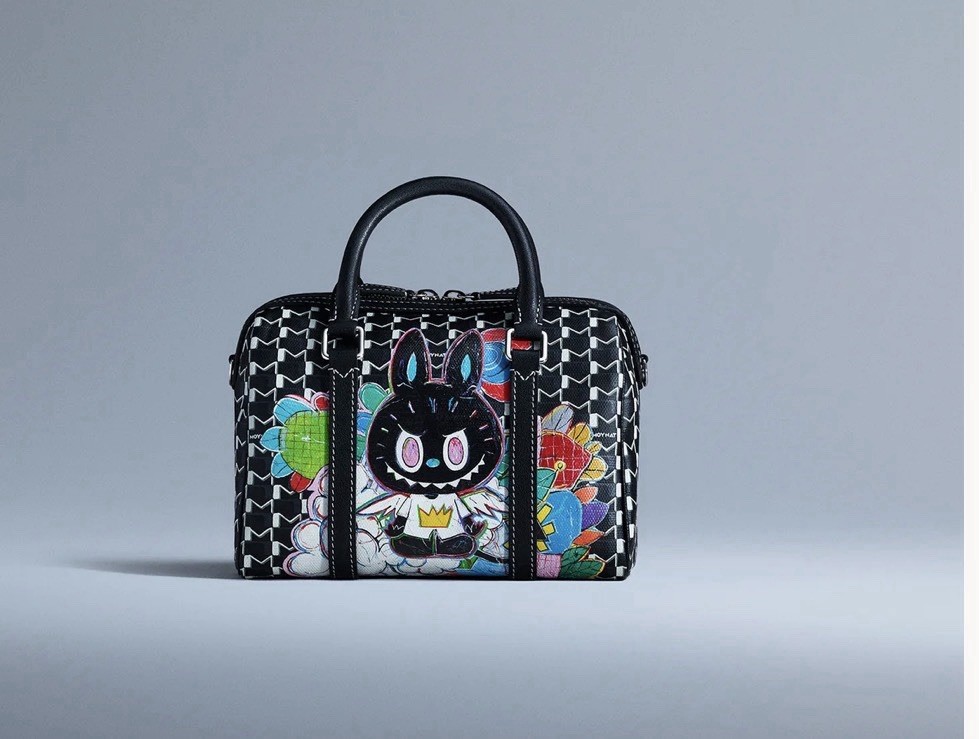 Authentic Exclusive MOYNAT x KASING LUNG – MINI 48h Bag – Black/White