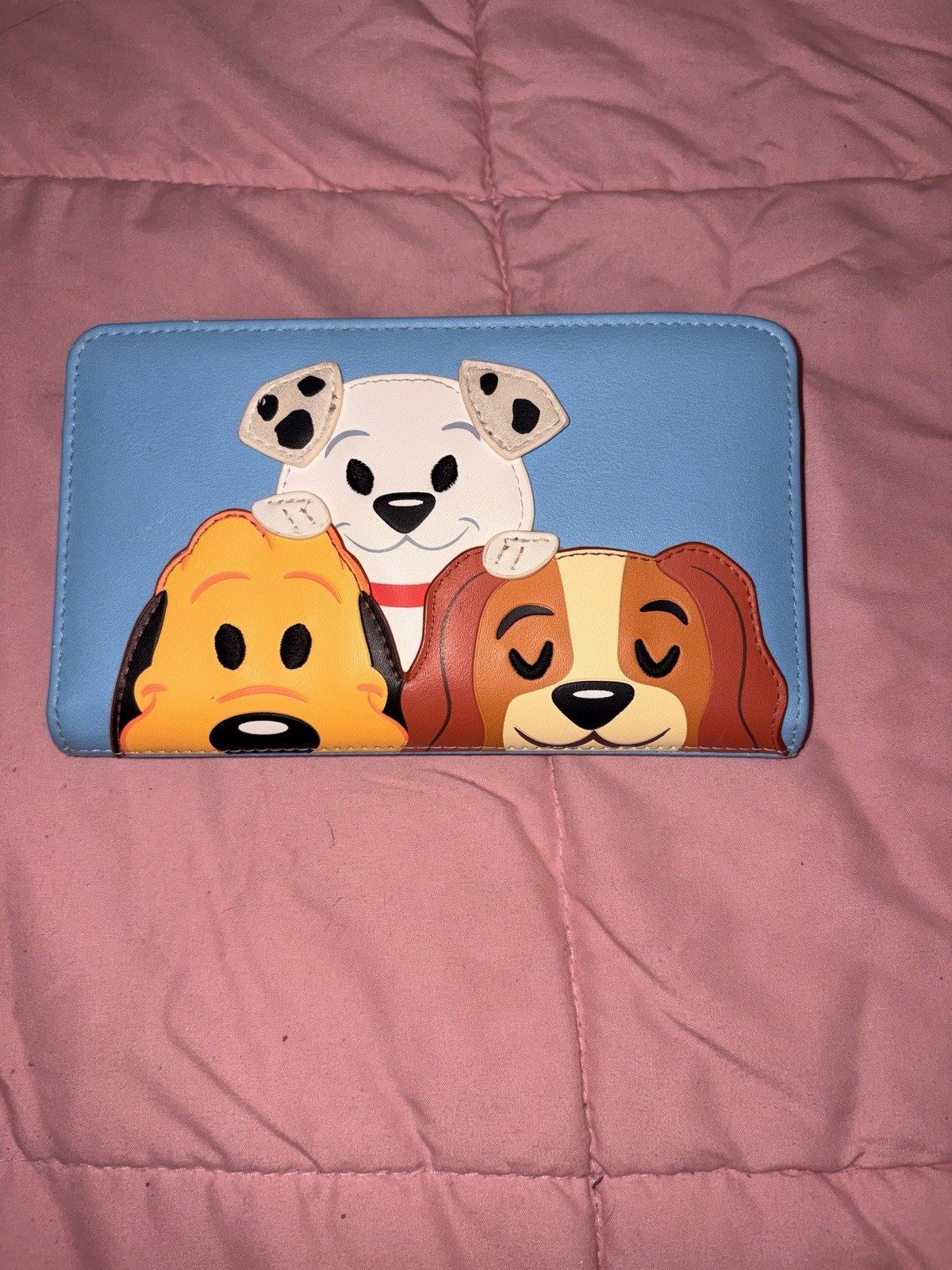 Loungefly Disney Parks Pluto Lady Pongo Blue Mini Backpack & Zip Wallet Set