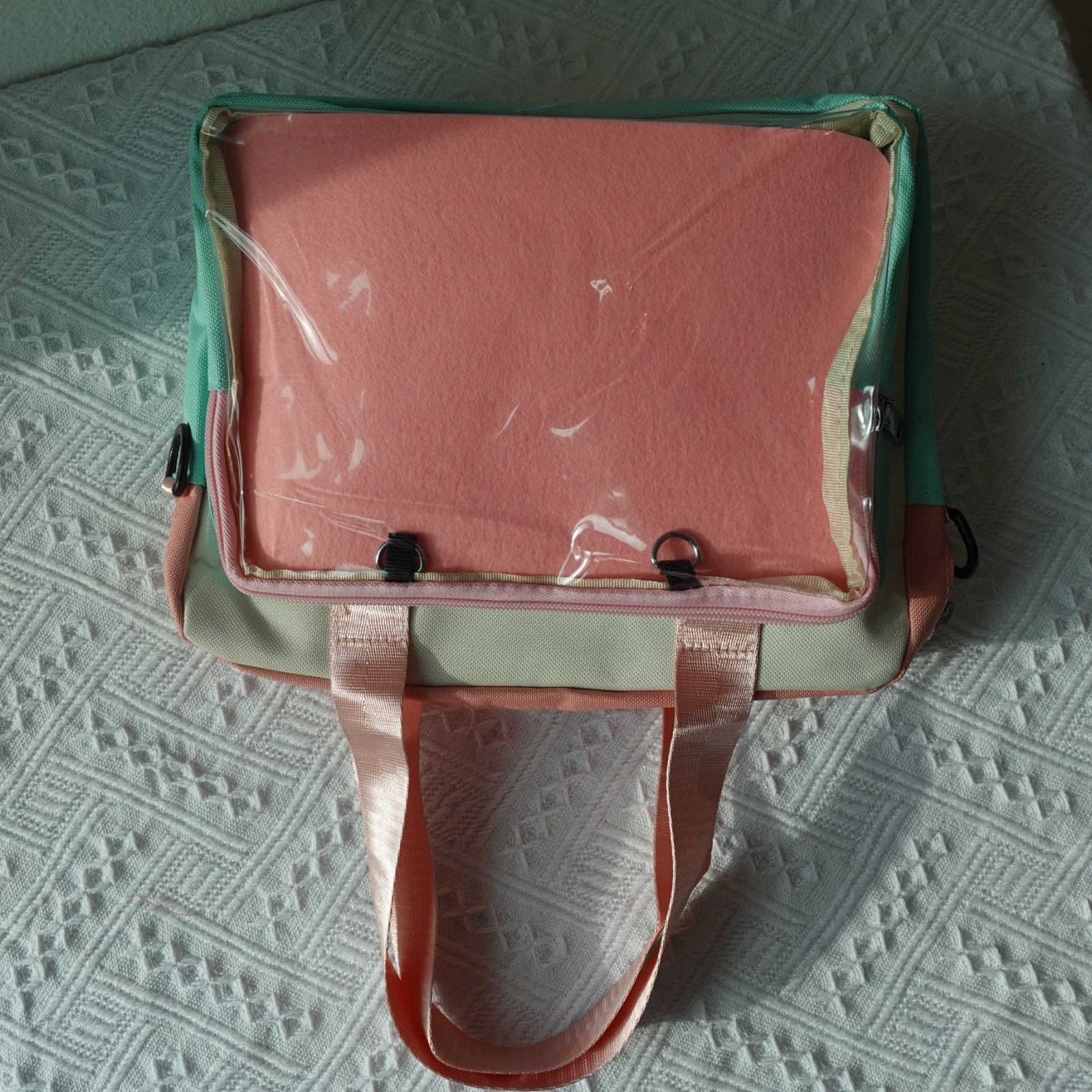 Kawaii Ita Bag Crossbody Messenger Bag, Anime Pin Display Purse, Window itabag
