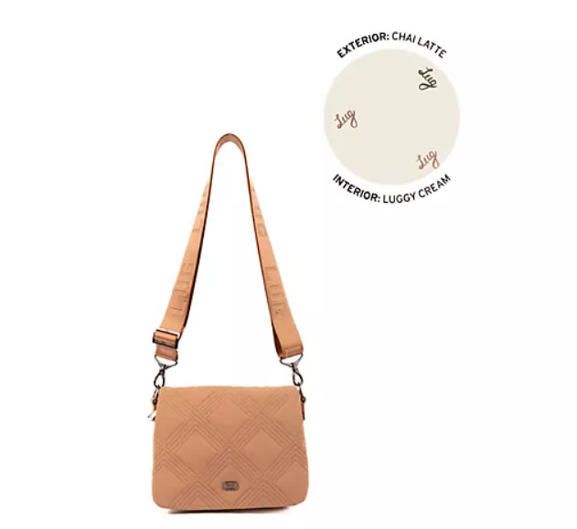 Lug Cloud Go Crossbody with Flap Closure-Wink – Chai Latte