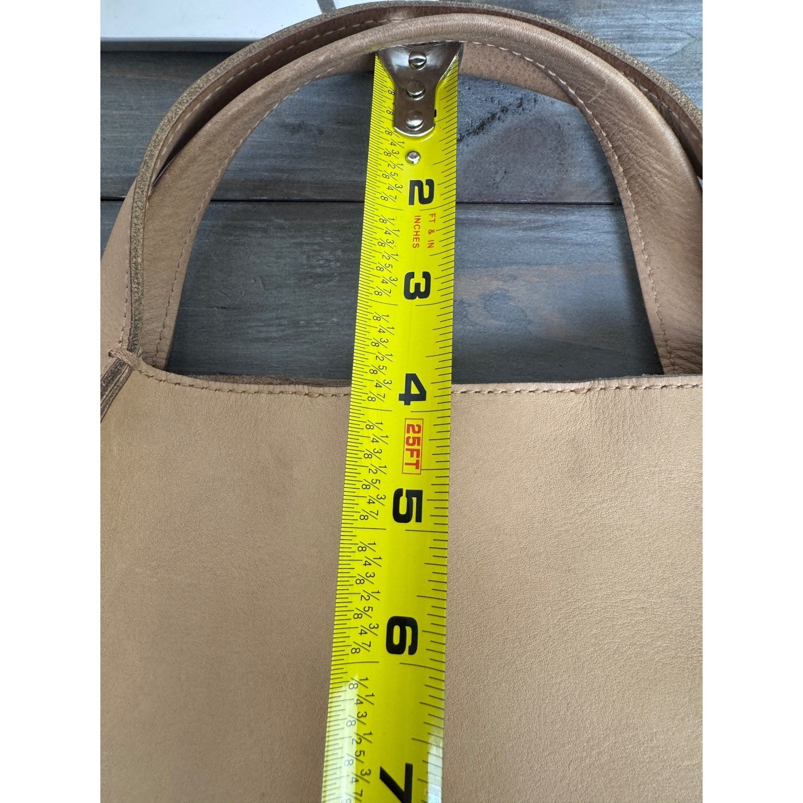 Madewell Sydney Crossbody Bag AI573 Tan Leather Tote Shoulder Bag Magnetic