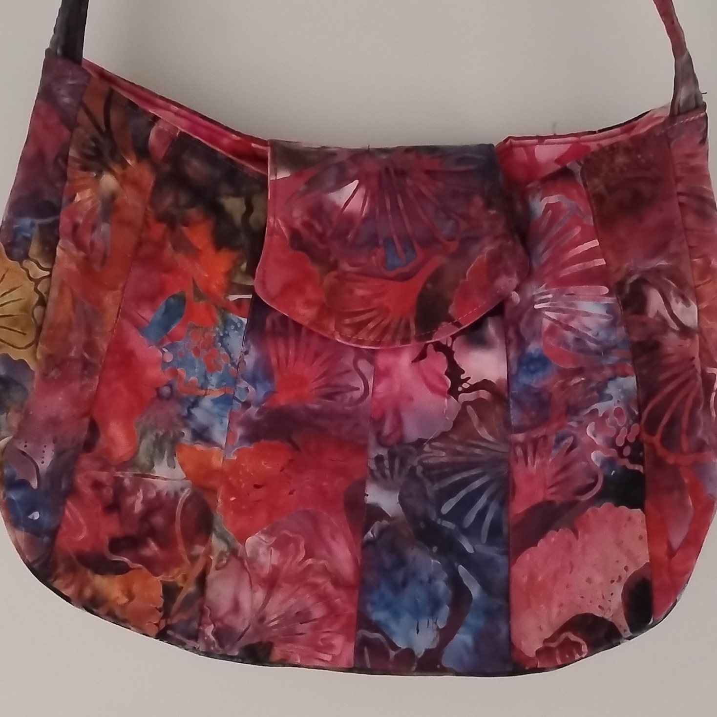 Quilted Patchwork Floral Shoulder Bag Multicolor Casual Flap Rectangle