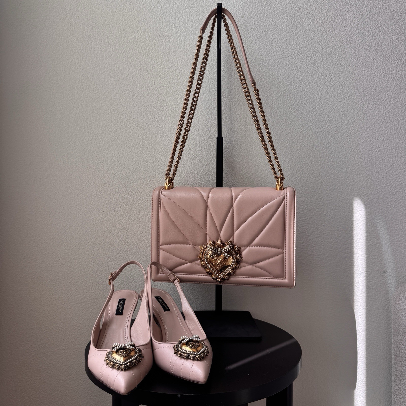 Dolce & Gabbana – Devotion Bag With Matching Shoes