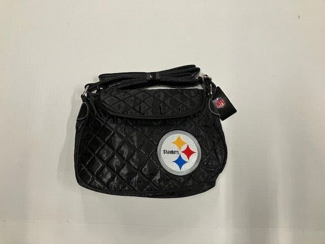 NFL PITTSBURGH STEELERS Shoulder Bag Purse Satin Quilted Pro Fanity NWT