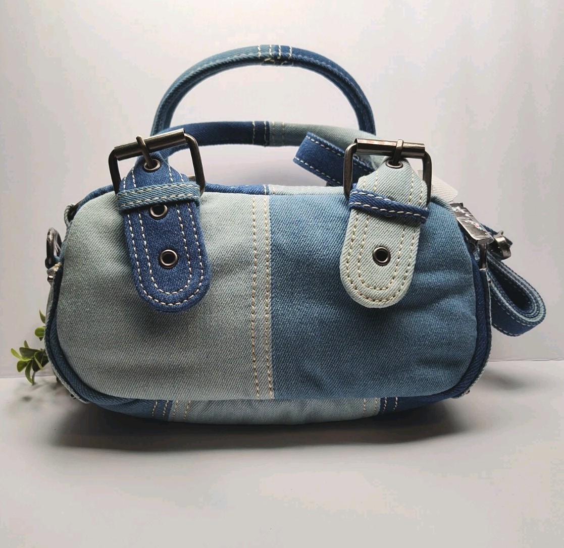 Patchwork Denim Handbag Crossbody The Britney Dolls Kill Current Mood Brand New