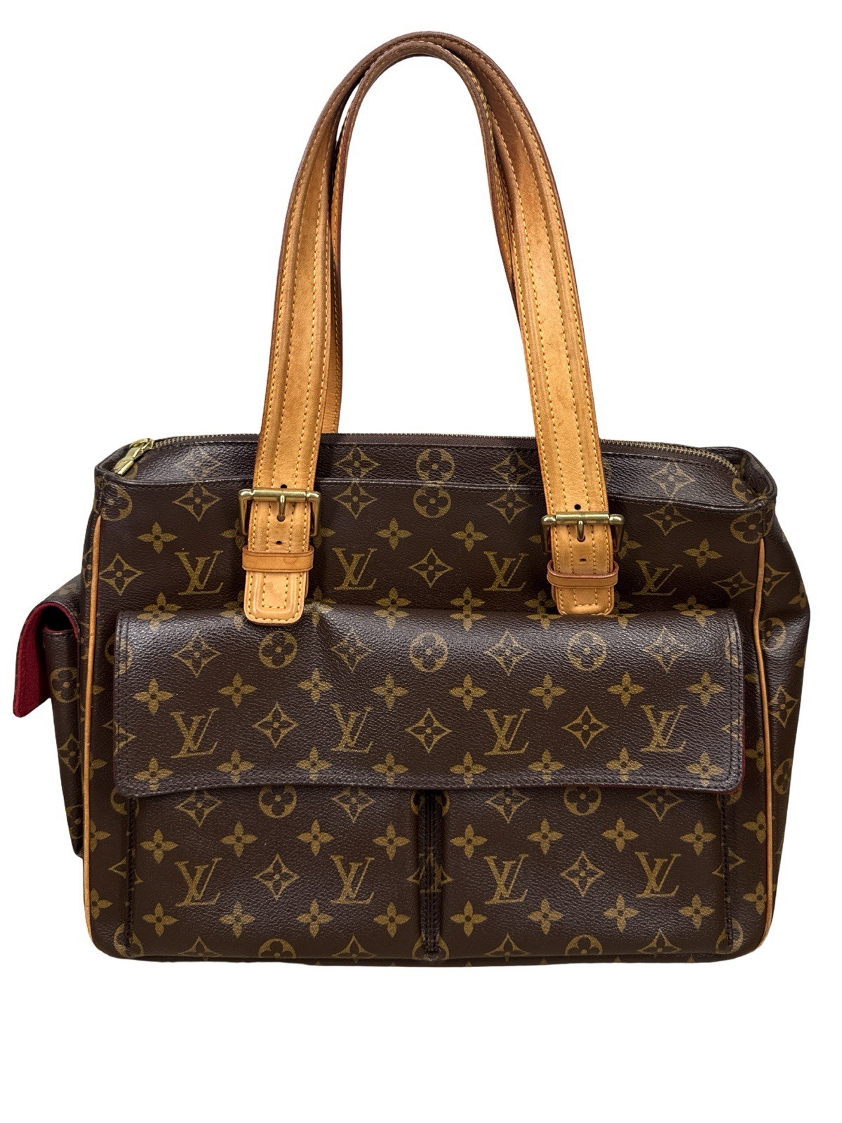 LOUIS VUITTON Viva Cite GM M51163 Shoulder Bag Monogram Canvas Maroon Brown