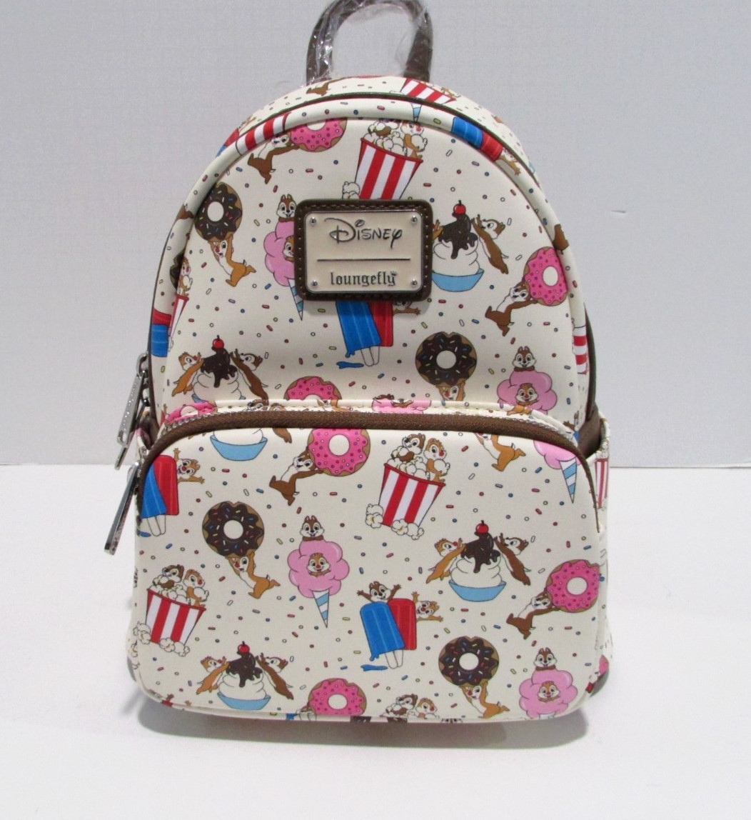Loungefly Disney Chip & Dale Sweet Treats Mini Backpack NWT