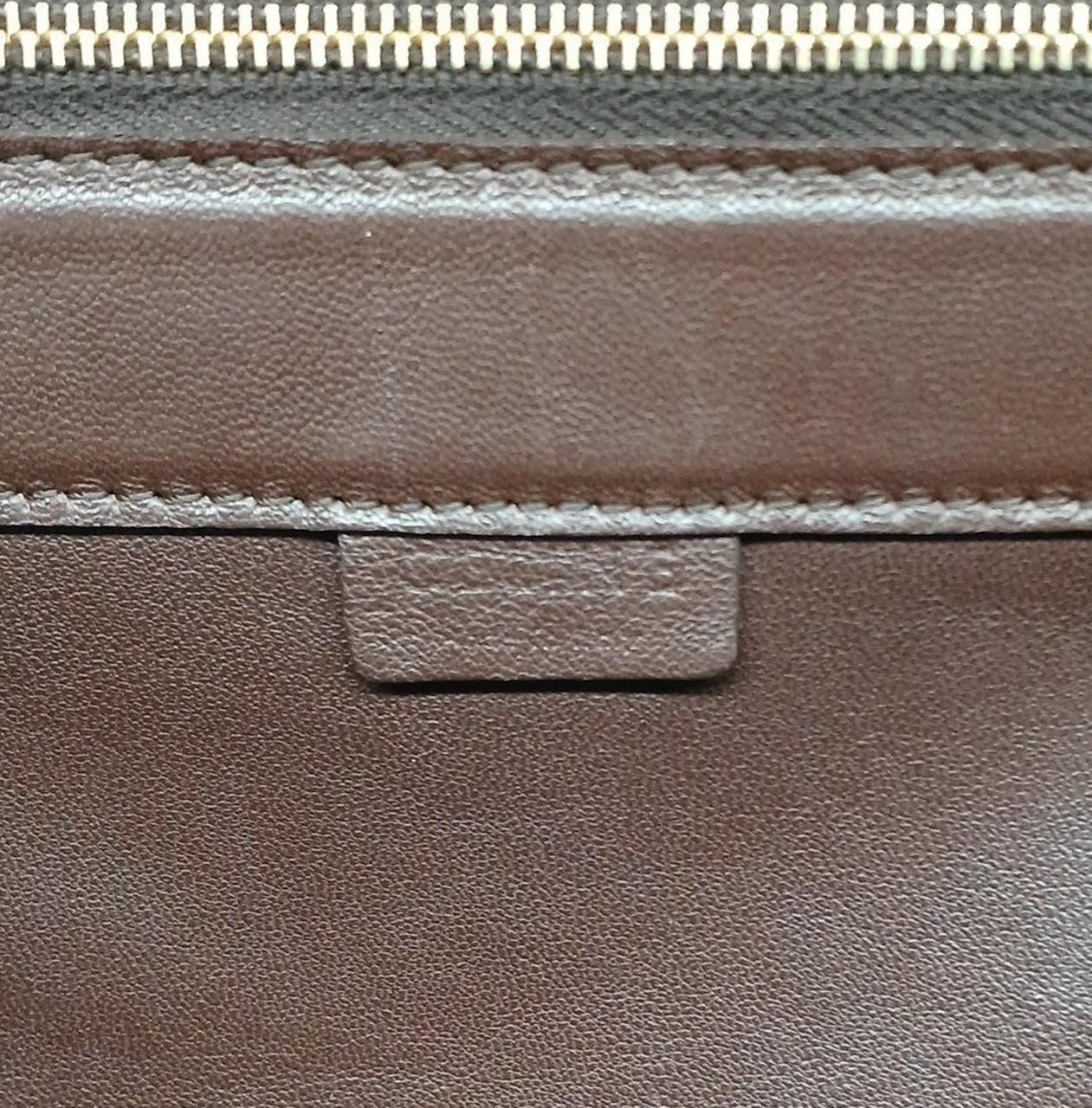 CELINE Horizontal Cabas Leather Tote Bag Brown Shoulder Bag USED from Japan #TAM