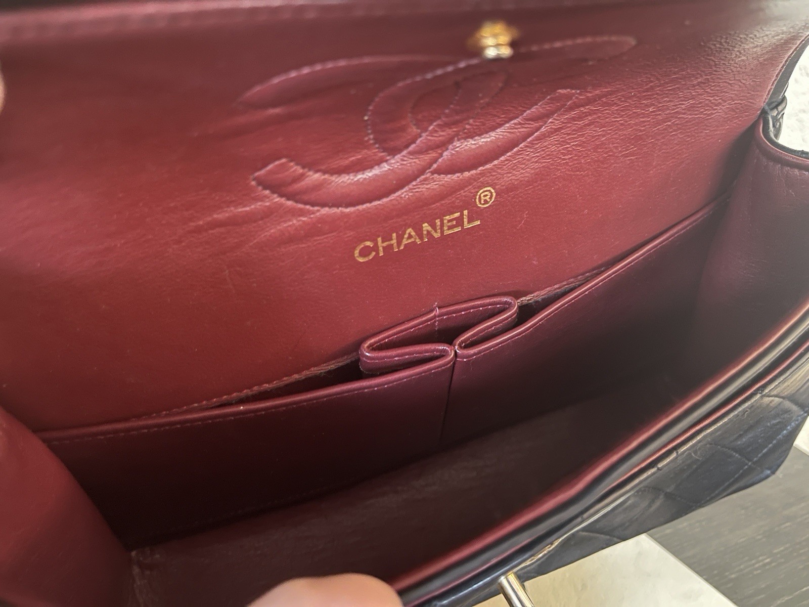 CHANEL Classic Medium Double Flap Bag In Black Quilted Lambskin with 24k GHW