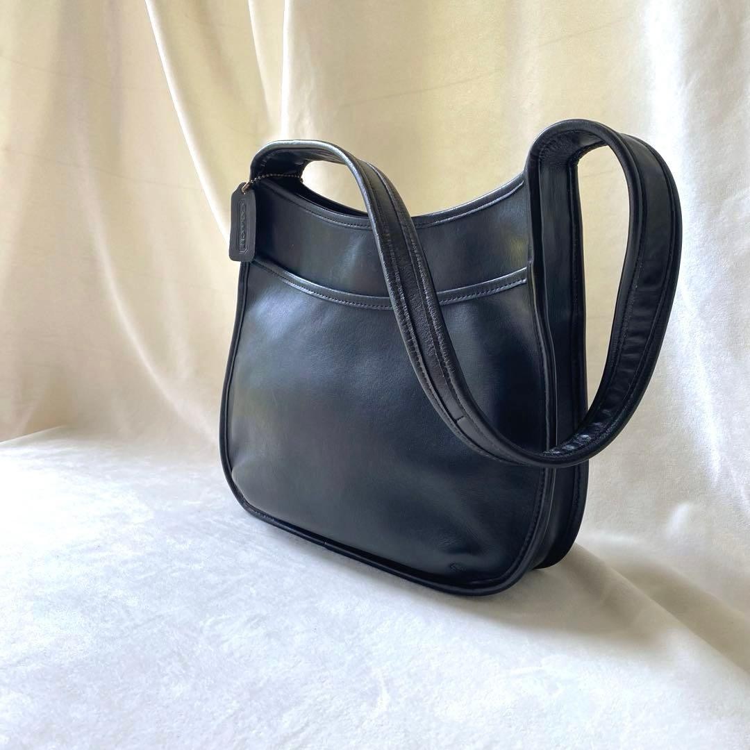 Vintage Old Coach 9047 Black Leather Ergo Bag Womens Handbag VTG Made in USA