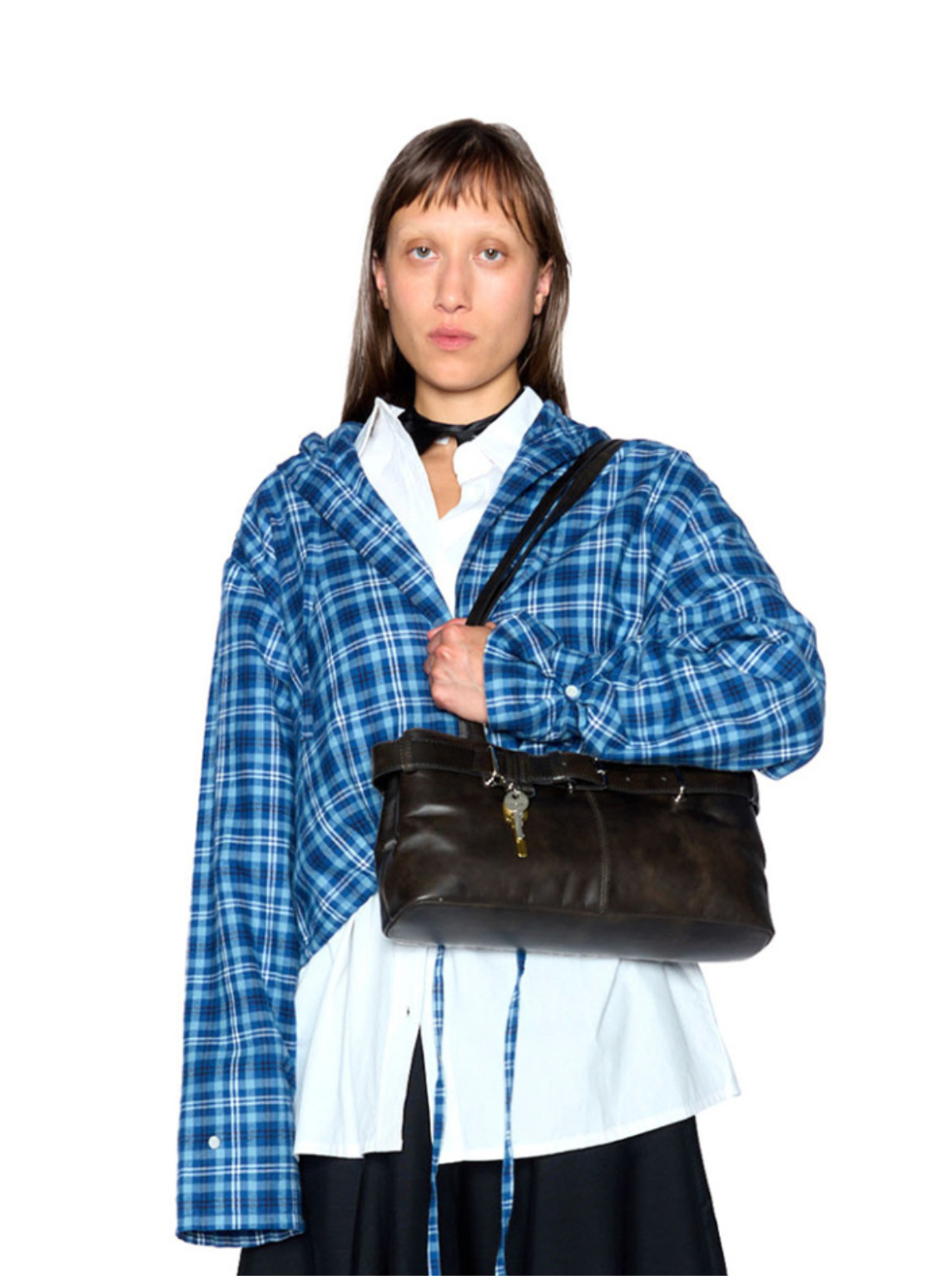 OSOI SHOULDER BROCLE [STAIN BROWN] / OSOI Shoulder Bag / FedEx