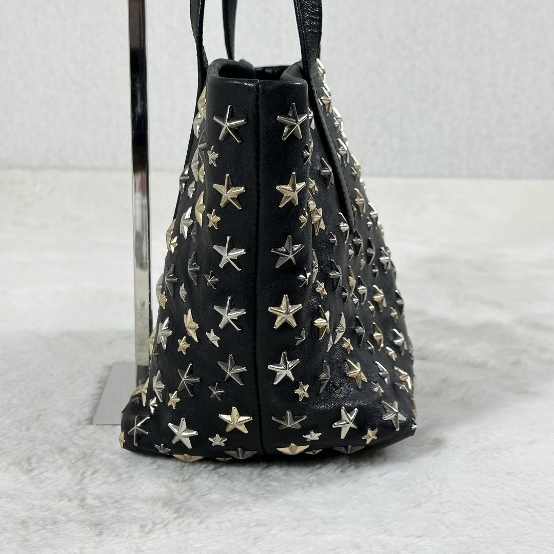 Jimmy Choo Sophia S Black Leather Tote Bag Authentic Pre-Owned