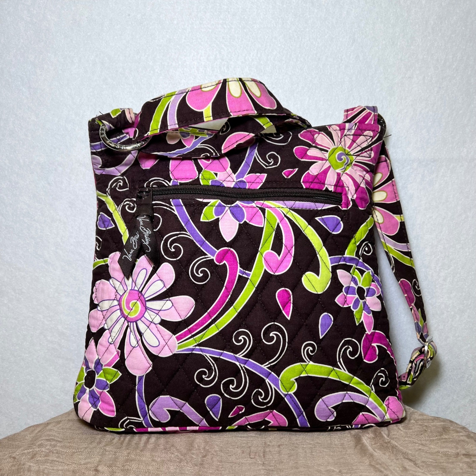 Vera Bradley Crossbody & Wristlet Set Retired Purple Punch Floral Y2K Nostalgic