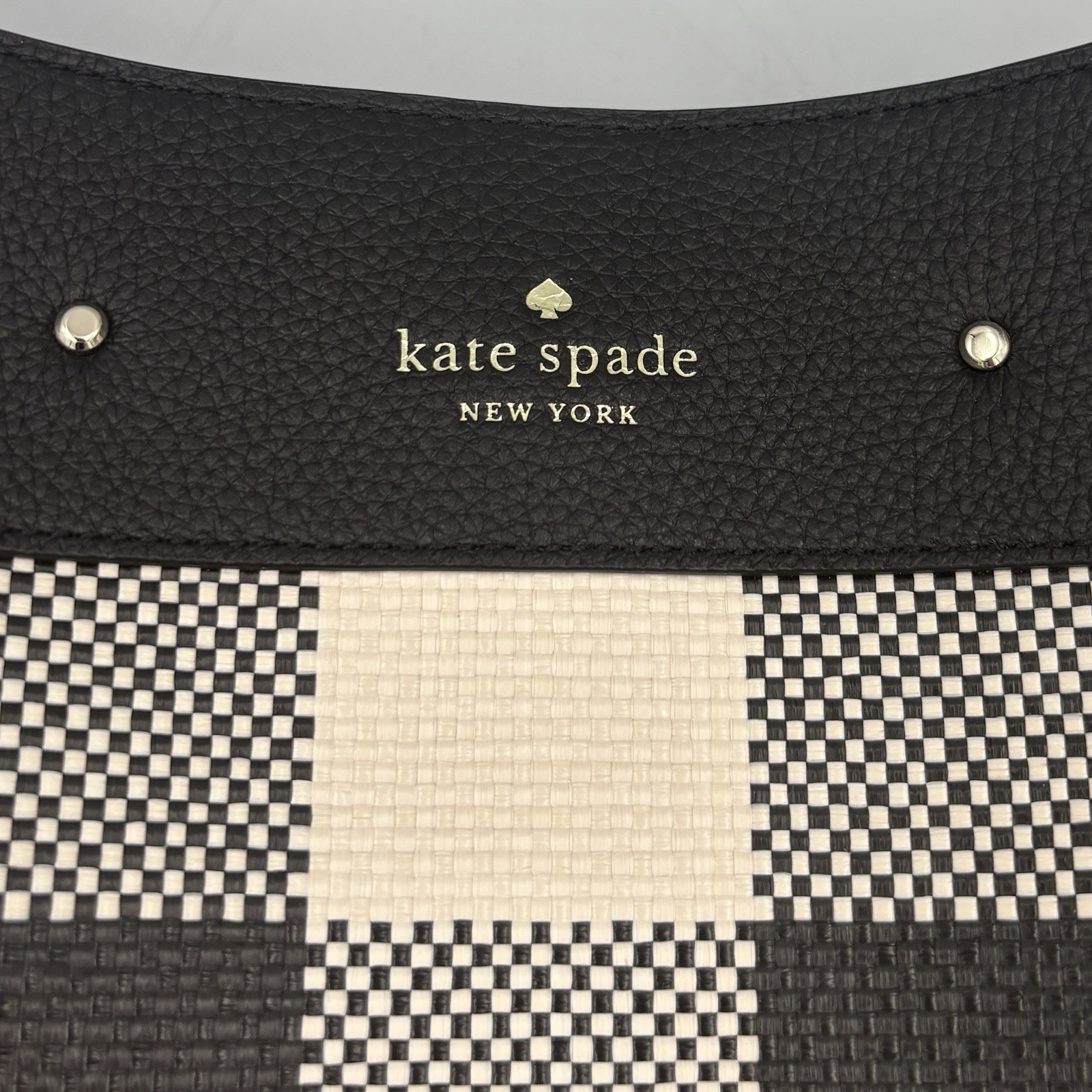 Kate Spade Marti Large Bucket Bag Black Plaid , Classic Luxury – Retired K9435