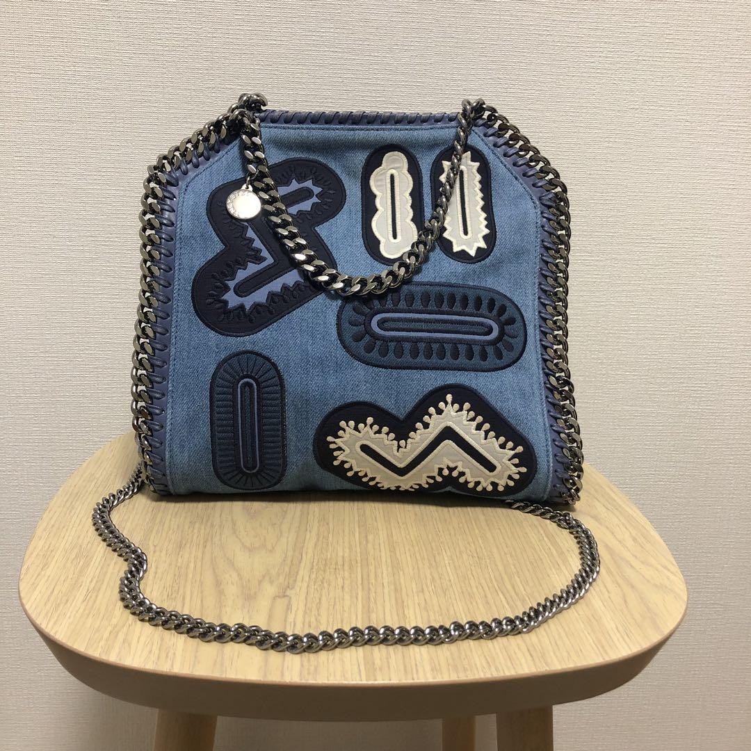 Reserved Stellamccartney Denim Shoulder Bag Falabella Auth Light Blue UK 113496