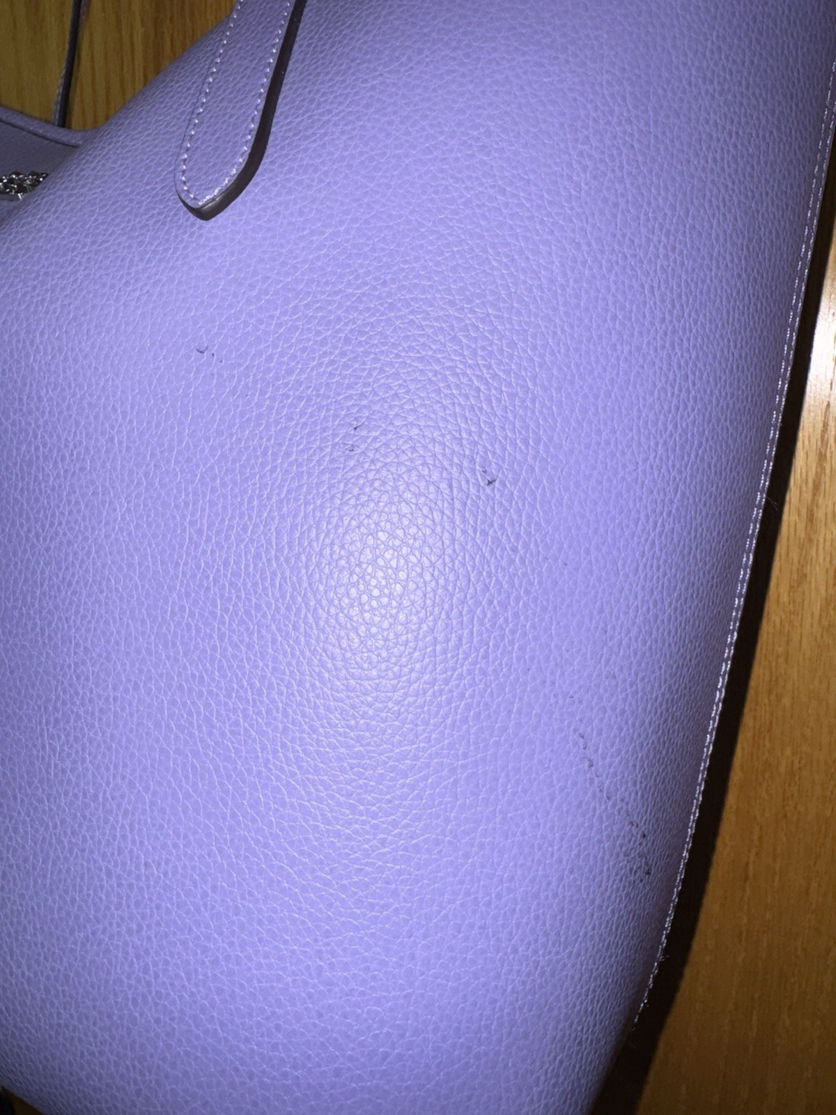 Coach Lavender Tote Bag Magnetic Button Closure