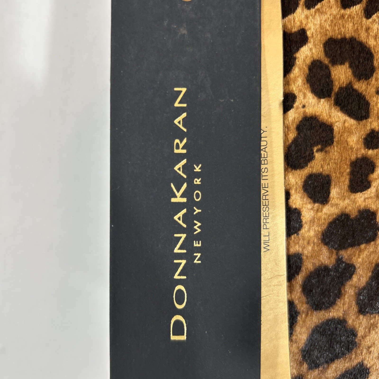 $278 Donna Karan New York Jericho Leopard Mini Shoulder Bag – Black, Leopard