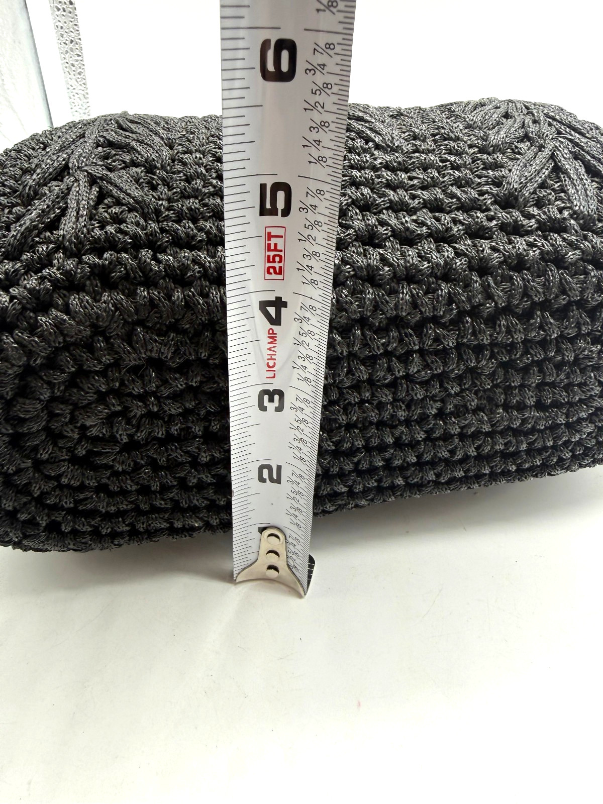 Black Wicker Handbag with Bamboo Handle Gold Hardware Vintage Style Box Purse