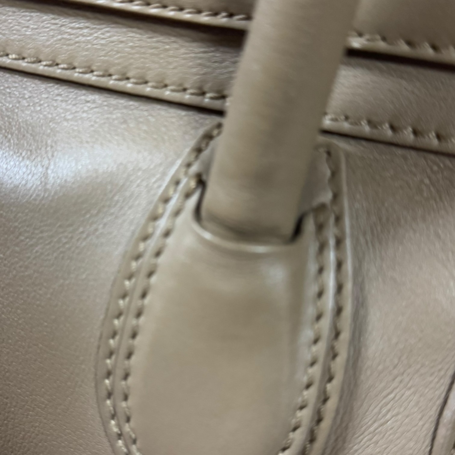 CELINE Handbag leather Luggage Mini Shopper used