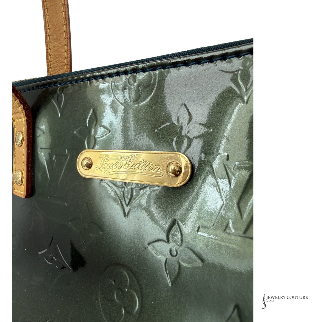 Louis Vuitton Bellevue GM Monogram Vernis Patent Leather Tote Bag in Bleu Nuit