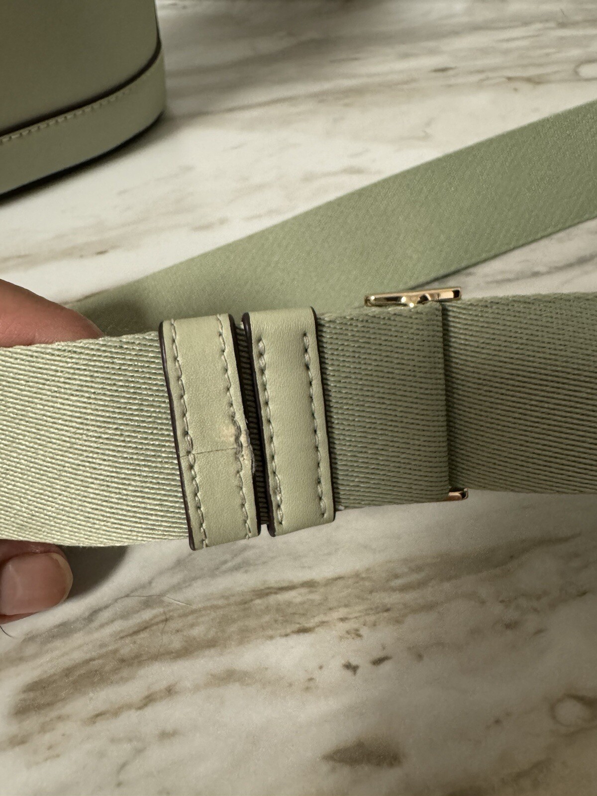 Kate Spade Audrey Mini Bucket Small Leather Shoulder Bag Crossbody Green Sage