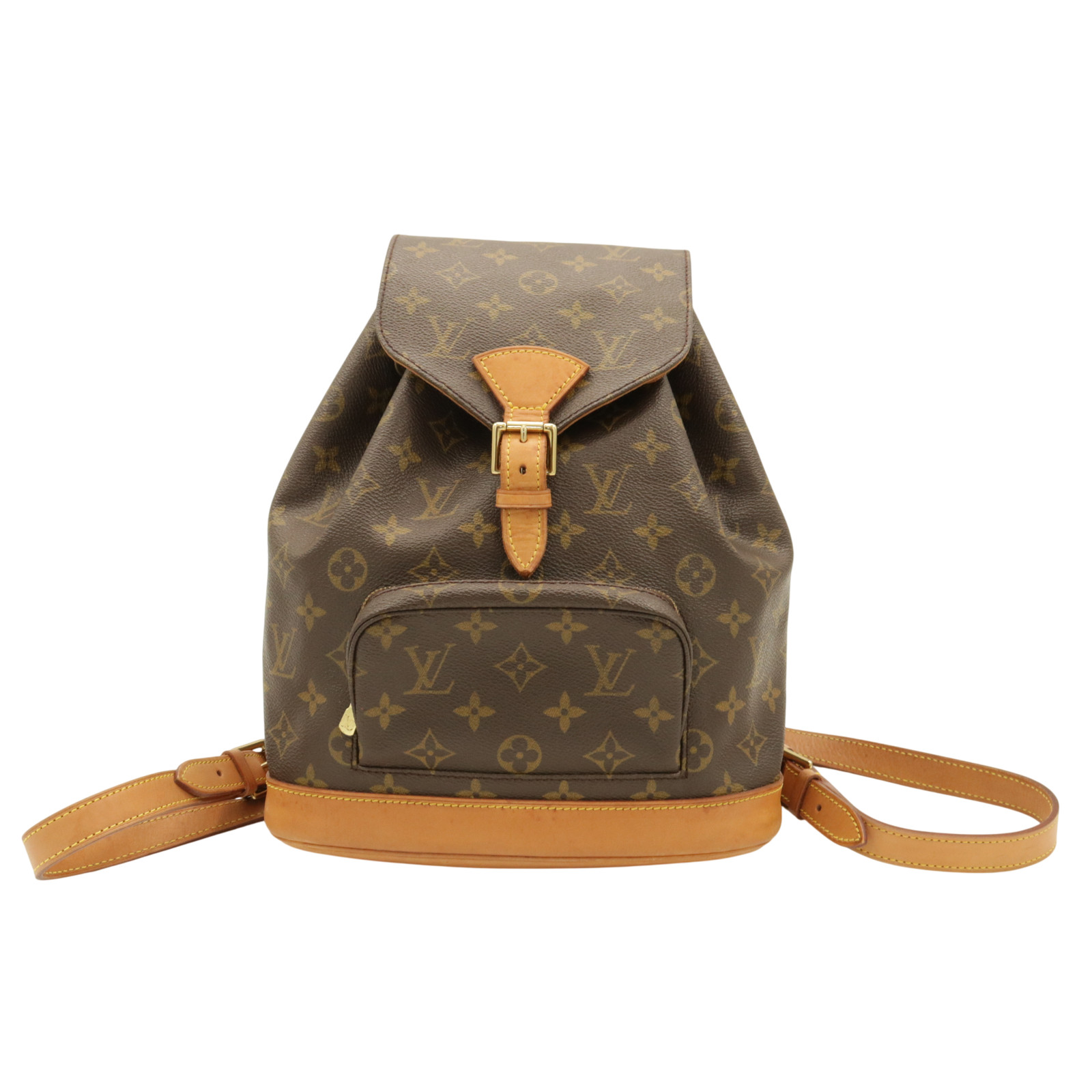 Authentic Louis Vuitton M51136 Montsouris MM Brown Monogram Backpack SP0997