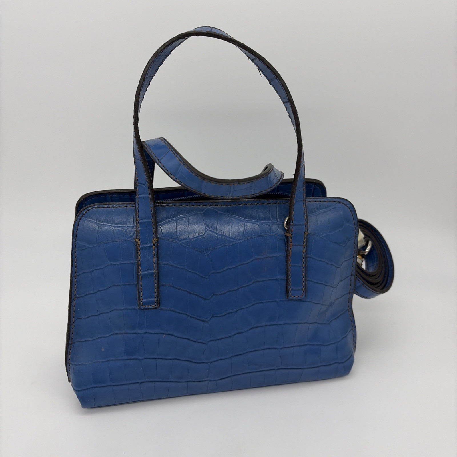 Nine West Mini Cobalt Blue Bag Crossbody Handbag Purse NEW *Some Exterior Spots
