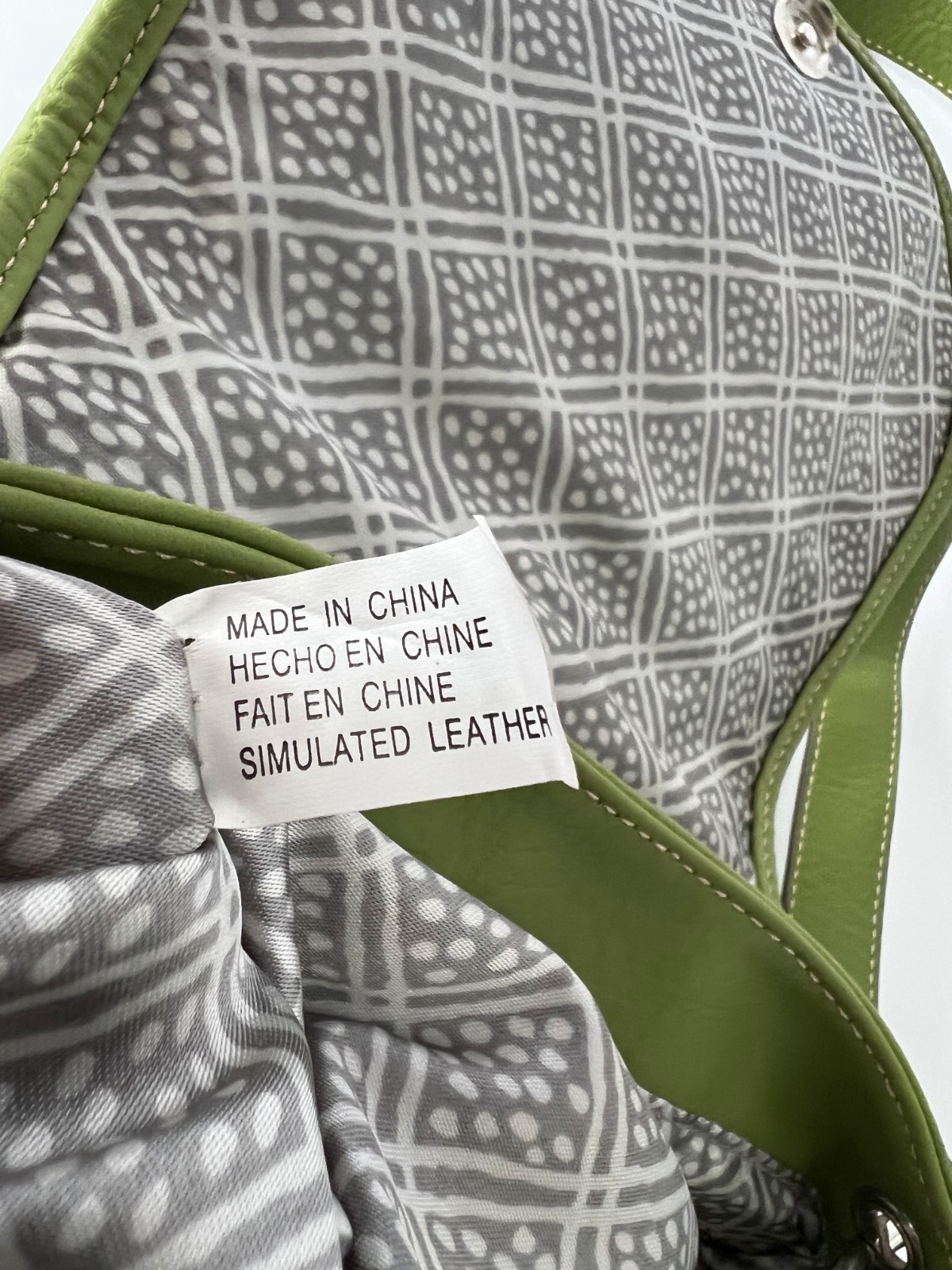 Emilie M Olive Green Simulated Leather Shoulder or Crossbody Bag, EC
