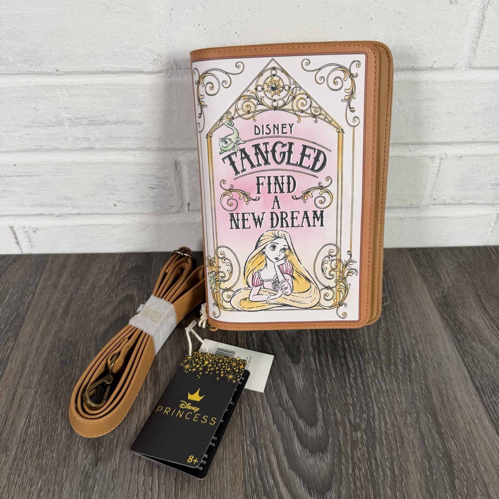 Loungefly Disney Tangled Rapunzel Book Crossbody Bag Find a New Dream New NWT