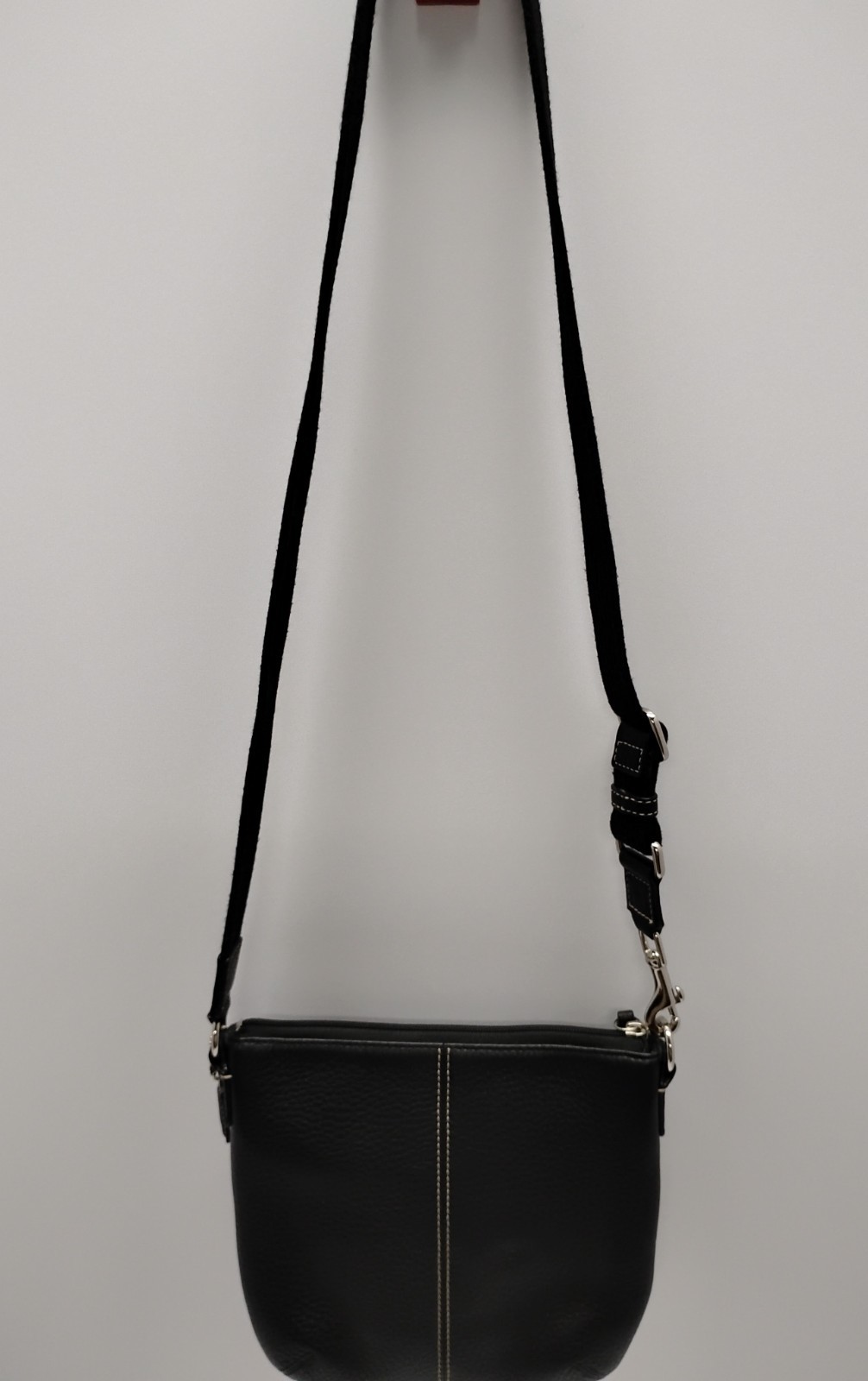 Vintage Coach Park Hobo Black Pebbled Leather — Silver Turnlock