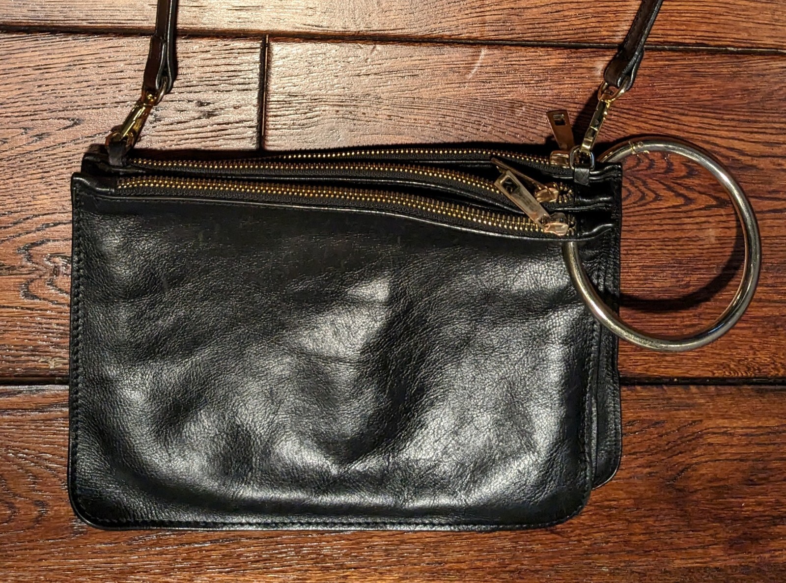 Divina Firenze 3 Pockets Soft Genuine Leather Italy Crossbody Shoulder 3 n 1 Bag