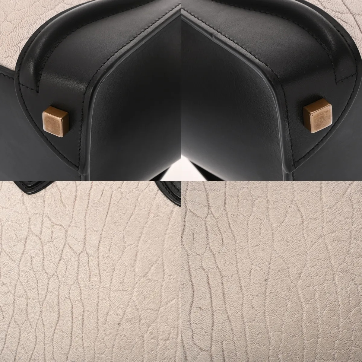 Celine Luggage 189793 Handbag Leather Black #WB7743