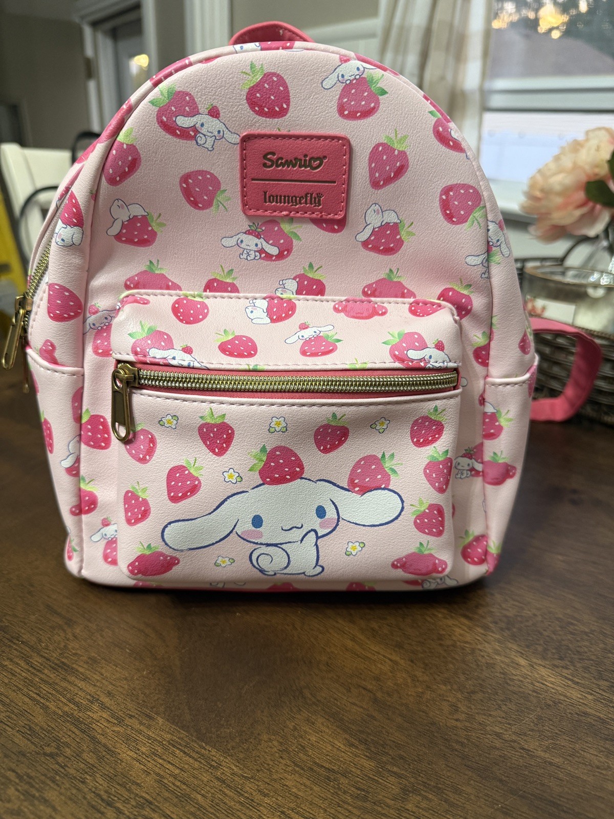 Loungefly Sanrio Cinnamoroll Hello Kitty’s Friend Strawberry Mini Backpack