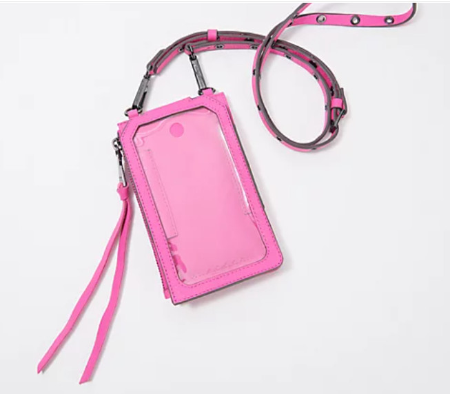 Aimee Kestenberg – Leather Phone Crossbody w/ RFID – Multi Iridescent Scales