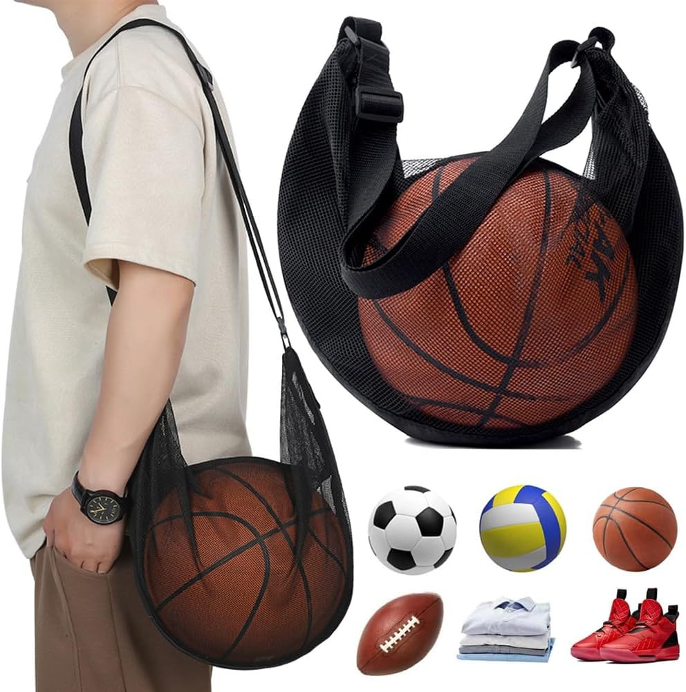 Single Ball Bag Zipper Crossbody Sling Bag with Adjustable Shoulder Strap Cro…