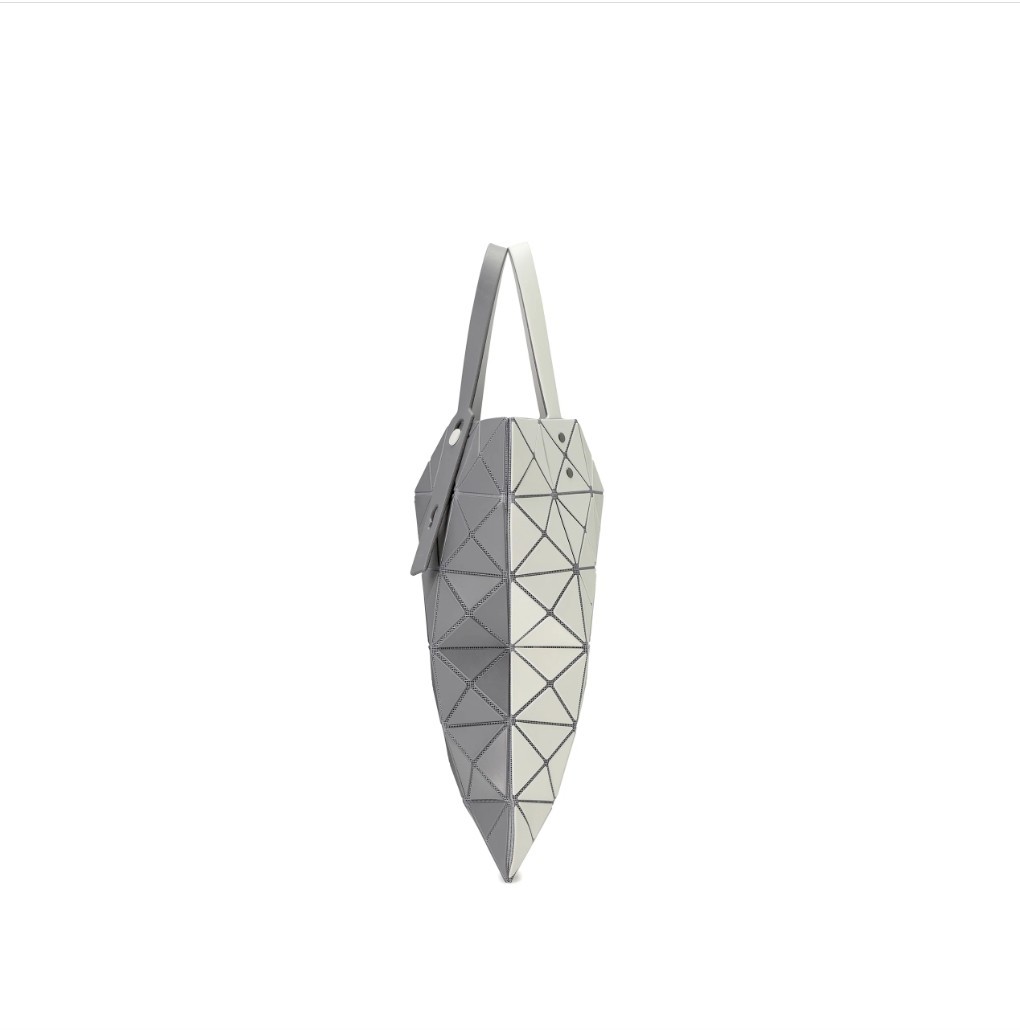 B A O Bag Leather-Like Matte Tote 2-Tone Design Soft Luster Finish Elegant