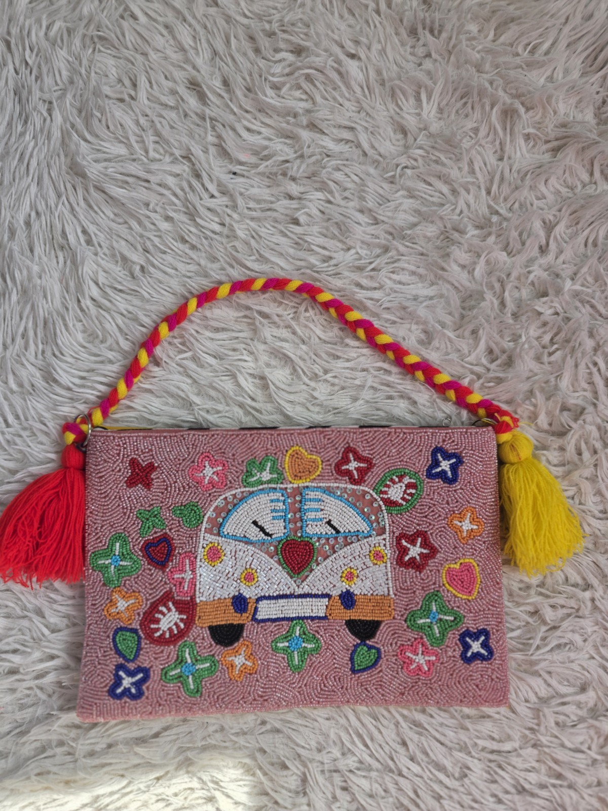 Antica Sartoria by Giacomo Cinque Beaded 60’s Hippie Shoulder Purse NWT Vibes